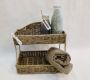 Decoshoppen.nl Wandrek riet Wall Decoration Wand decoratie Rattan Opberg plank Wandrek Rieten Opberg Keuken Badkamer - Thumbnail 2