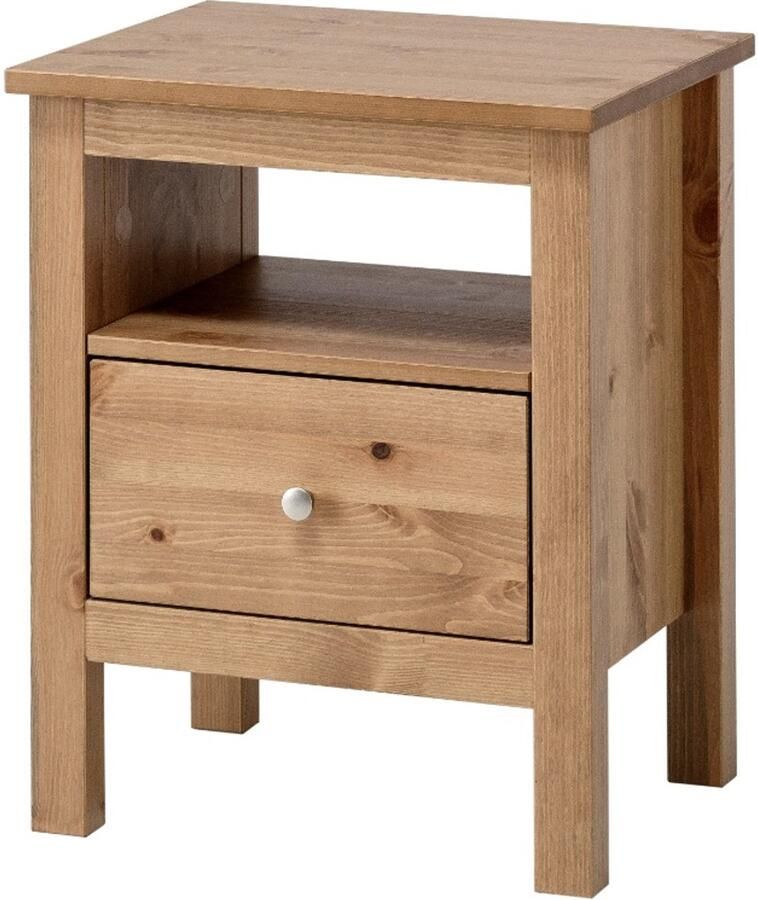 Decothuis Havuun Vesa nachtkastje grenen hout naturel 1 lade & open vak Scandinavisch design