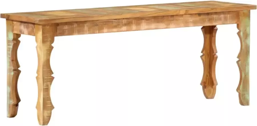 Decoways Bankje 110x35x45 cm massief gerecycled hout