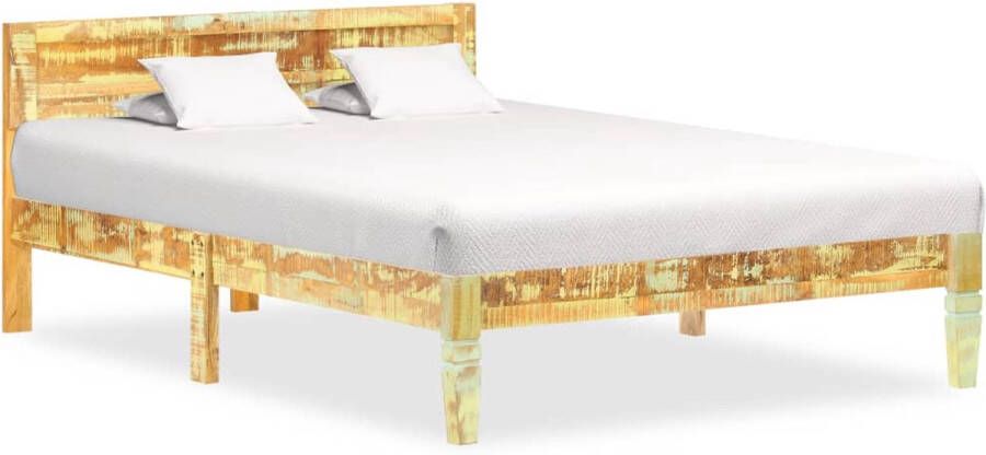 Decoways Bedframe massief gerecycled hout 120x200 cm