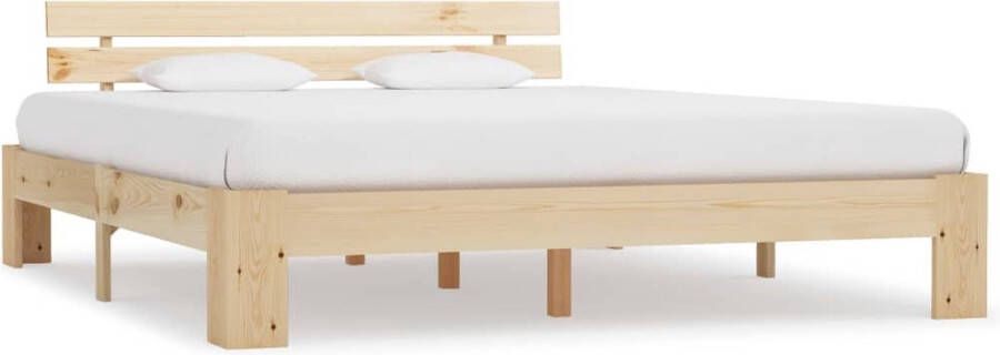 Decoways Bedframe massief grenenhout 180x200 cm