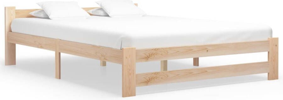 Decoways Bedframe massief grenenhout 180x200 cm