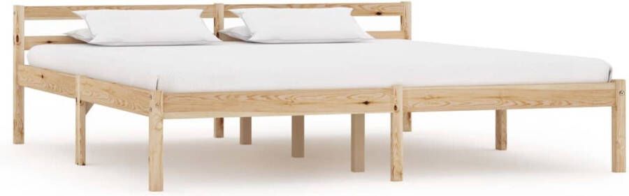 Decoways Bedframe massief grenenhout 180x200 cm