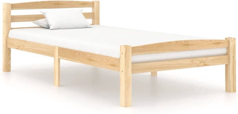 Decoways Bedframe massief grenenhout 90x200 cm