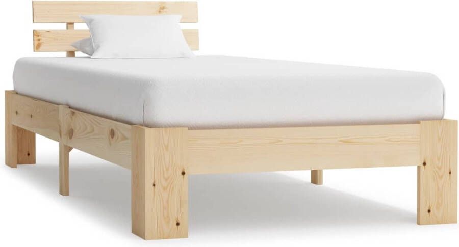 Decoways Bedframe massief grenenhout 90x200 cm