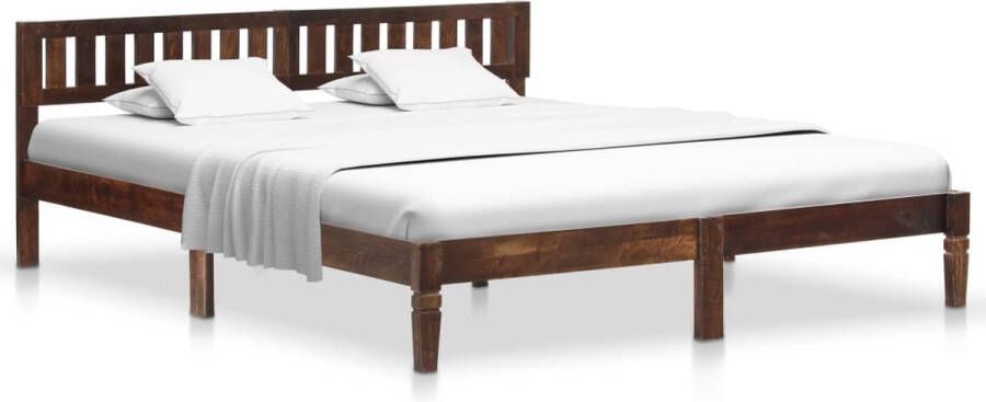 Decoways Bedframe massief mangohout 180 cm