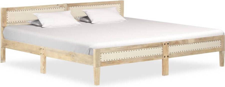 Decoways Bedframe massief mangohout 200 cm