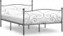 Decoways Bedframe metaal grijs 200x200 cm - Thumbnail 2