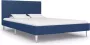 Decoways Bedframe stof blauw 120x200 cm - Thumbnail 1