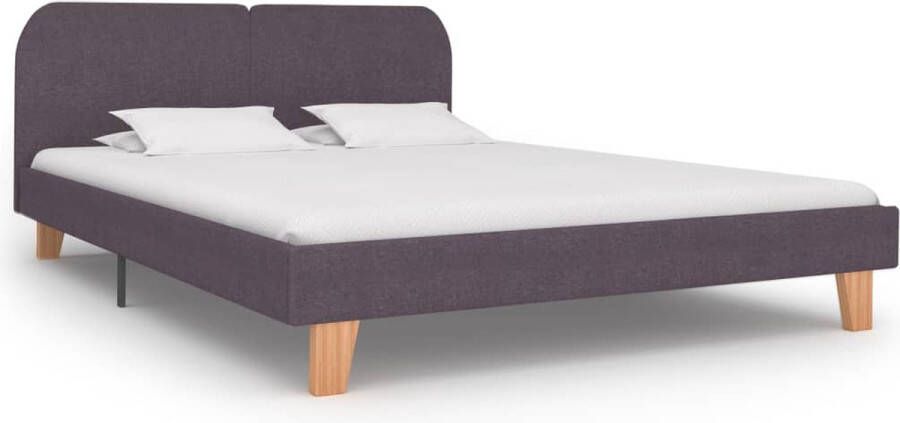 Decoways Bedframe stof taupe 160x200 cm