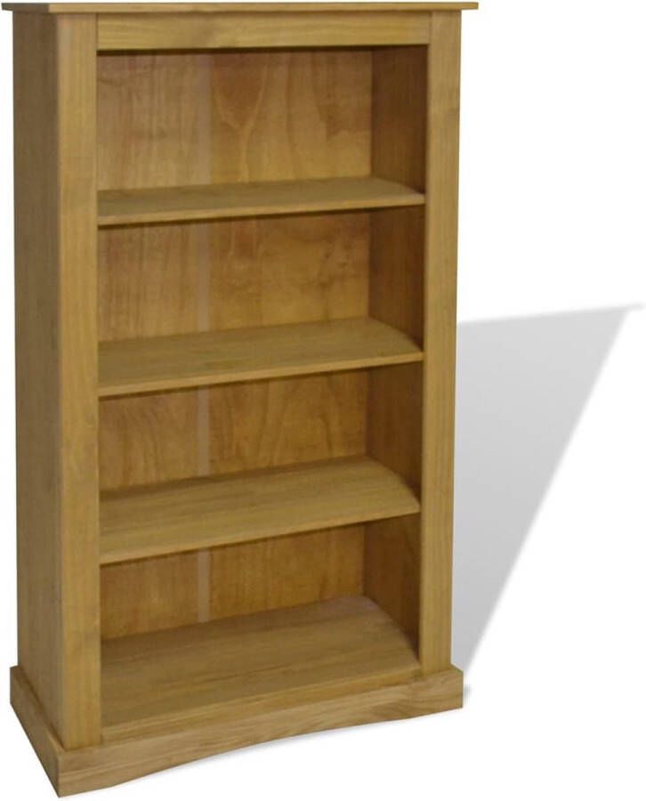 Decoways Boekenkast grenenhout met 4 planken Corona-stijl 81x29x150 cm