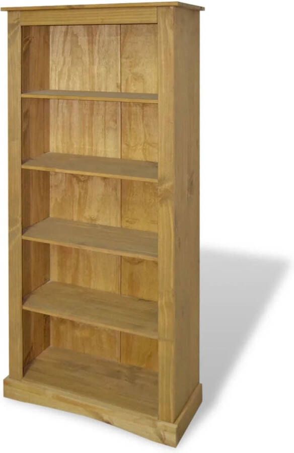 Decoways Boekenkast grenenhout met 5 planken Corona-stijl 81x29x170 cm