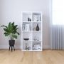 Decoways Boekenkast dressoir 66x30x130 cm spaanplaat wit - Thumbnail 2