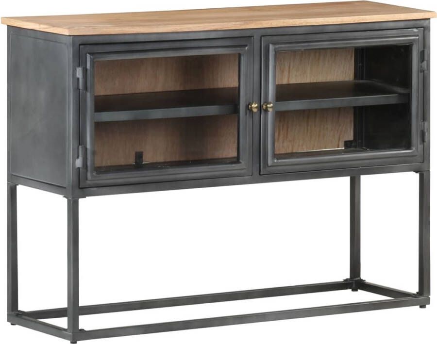 Decoways Dressoir 100x30x70 cm massief acaciahout grijs