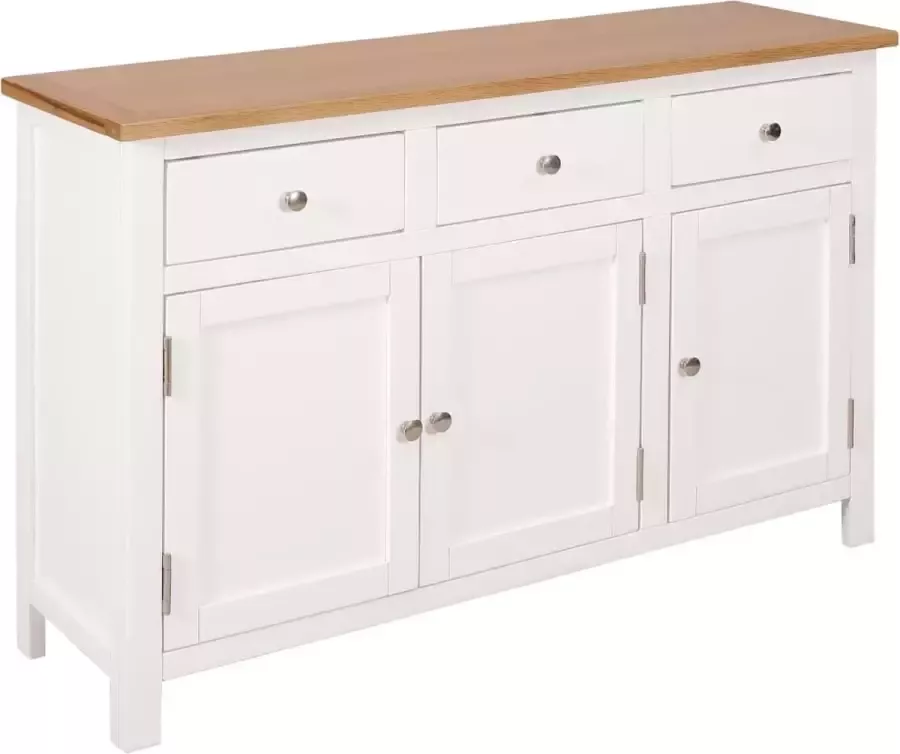 Decoways Dressoir 110x33 5x70 cm massief eikenhout