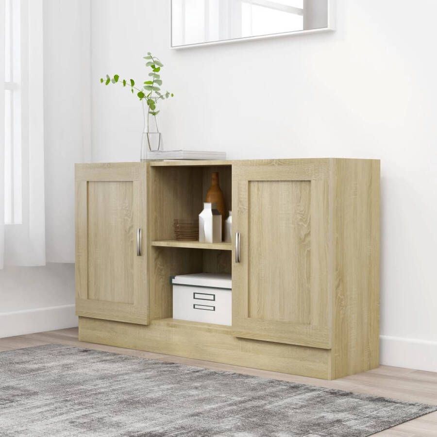 Decoways Dressoir 120x30 5x70 cm spaanplaat sonoma eikenkleurig