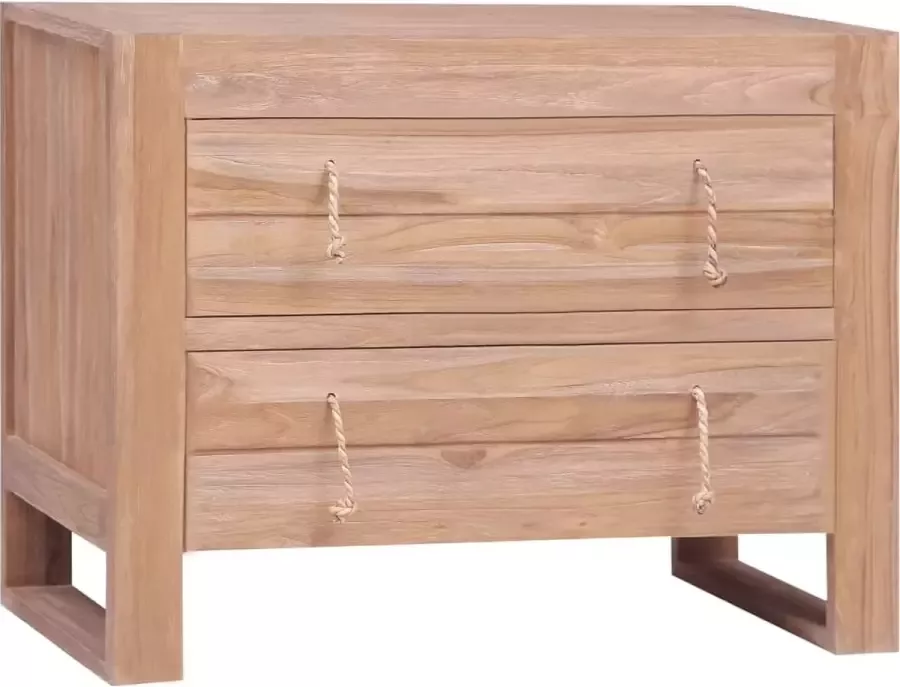 Decoways Dressoir 80x35x60 cm massief teakhout