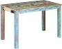 Decoways Eettafel 115x60x76 cm massief gerecycled hout - Thumbnail 2