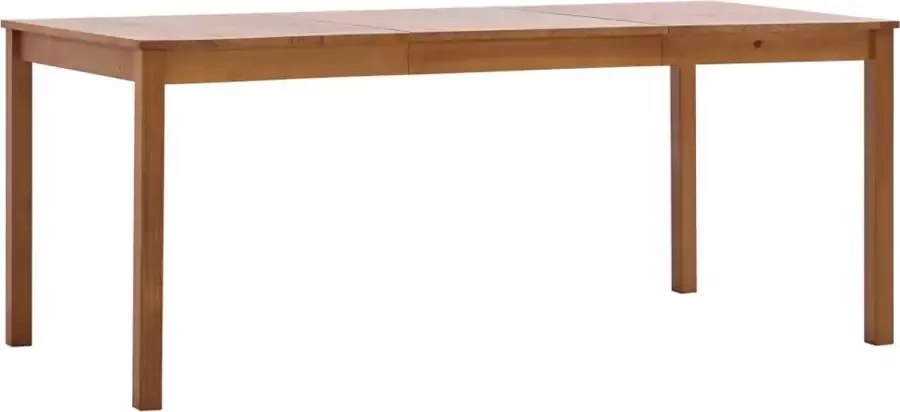 Decoways Eettafel 180x90x73 cm grenenhout honingbruin