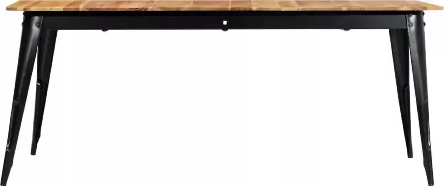 Decoways Eettafel 180x90x76 cm massief acaciahout