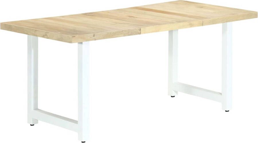 Decoways Eettafel 180x90x76 cm massief mangohout