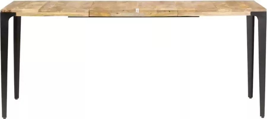 Decoways Eettafel 180x90x76 cm massief mangohout