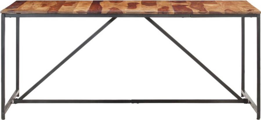 Decoways Eettafel 180x90x76 cm massief sheeshamhout