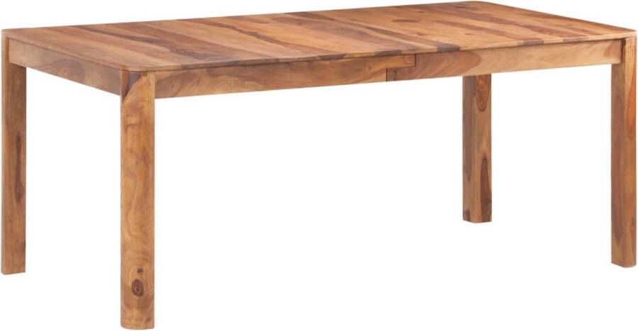 Decoways Eettafel 180x90x77 cm massief sheeshamhout