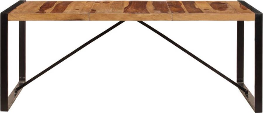 Decoways Eettafel 200x100x75 cm massief sheeshamhout