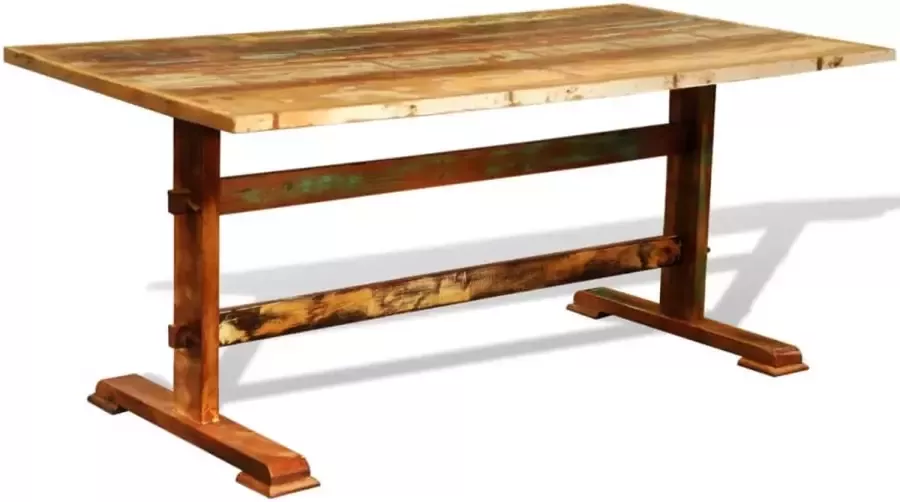 Decoways Eettafel vintage stijl gerecycled hout
