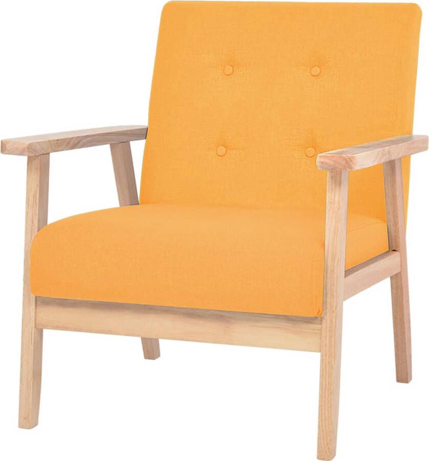 Decoways Fauteuil stof geel