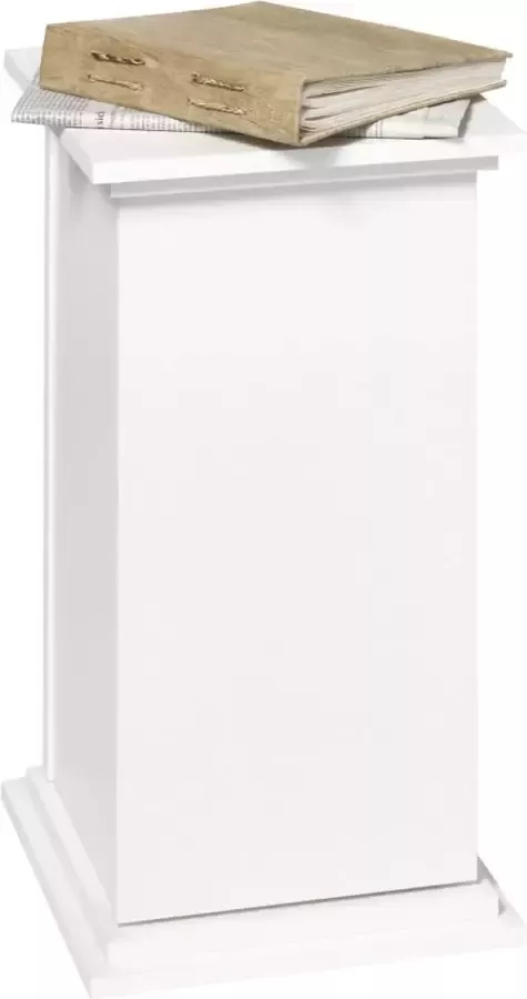 Decoways FMD Bijzettafel met deur 57 4 cm wit