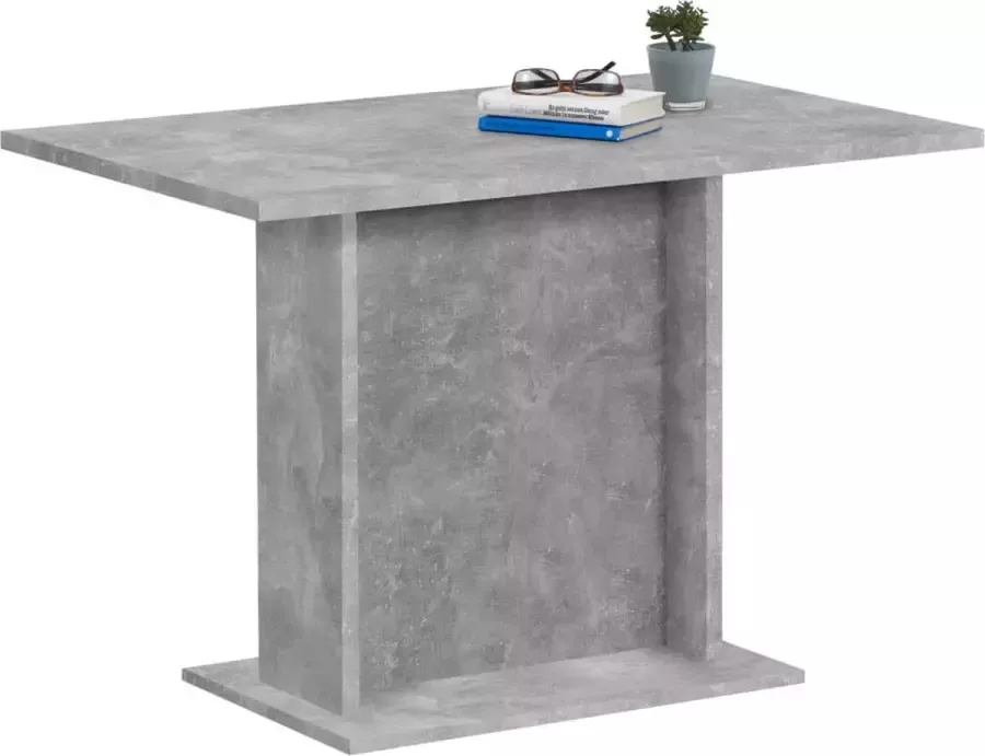 Decoways FMD Eettafel 110 cm betongrijs