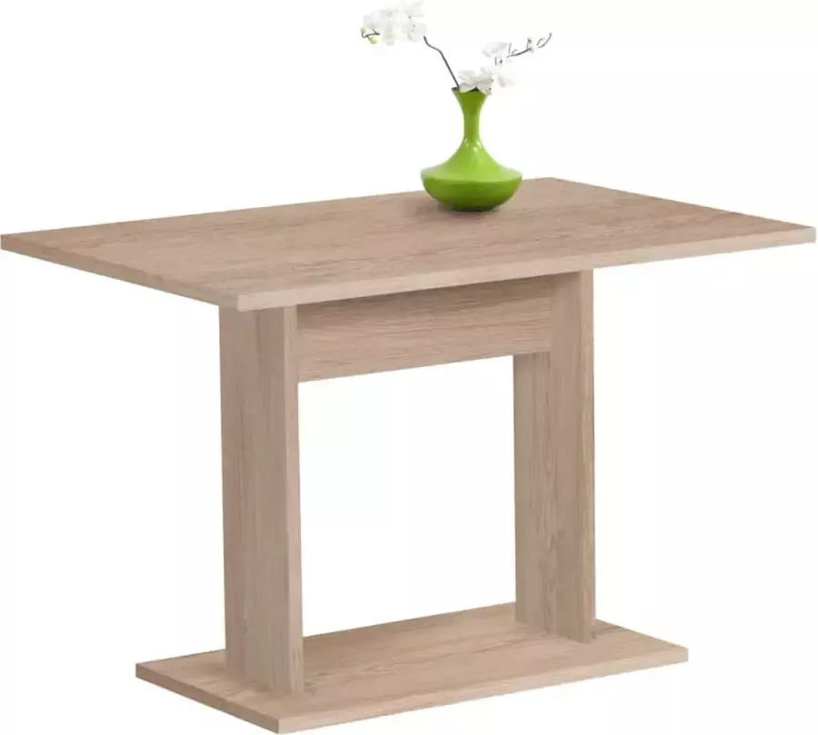 Decoways FMD Eettafel 110 cm eikenkleurig