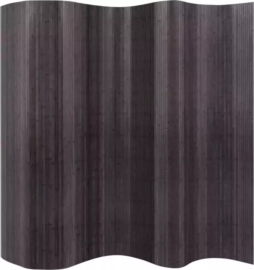 Decoways Kamerscherm 250x165 cm bamboe grijs