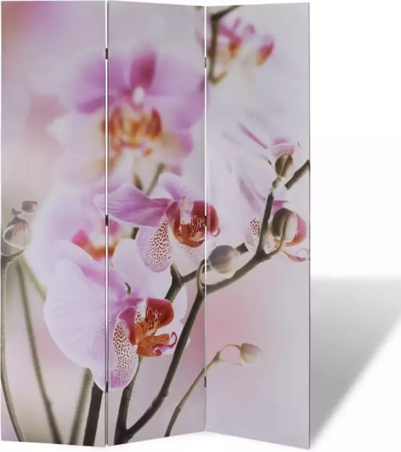 Decoways Kamerscherm inklapbaar bloem 120x170 cm