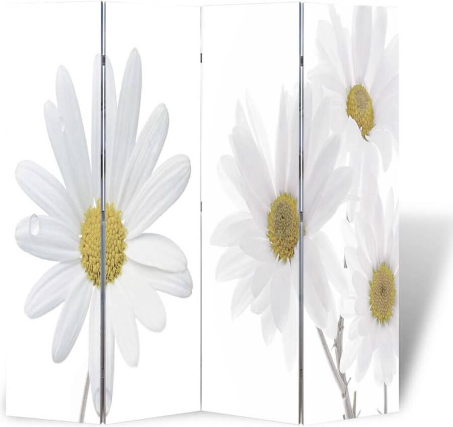 Decoways Kamerscherm inklapbaar bloem 160x170 cm