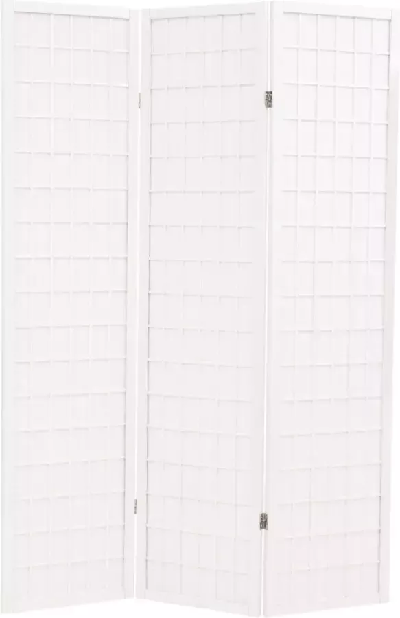 Decoways Kamerscherm inklapbaar Japanse stijl 120x170 cm wit