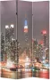 Decoways Kamerscherm inklapbaar New York bij nacht 120x170 cm - Thumbnail 1