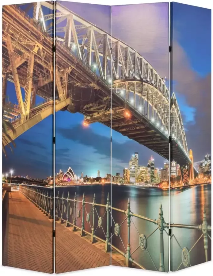 Decoways Kamerscherm inklapbaar Sydney Harbour Bridge 160x170 cm