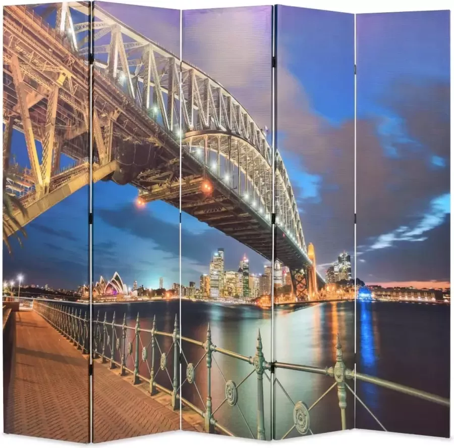 Decoways Kamerscherm inklapbaar Sydney Harbour Bridge 200x170 cm