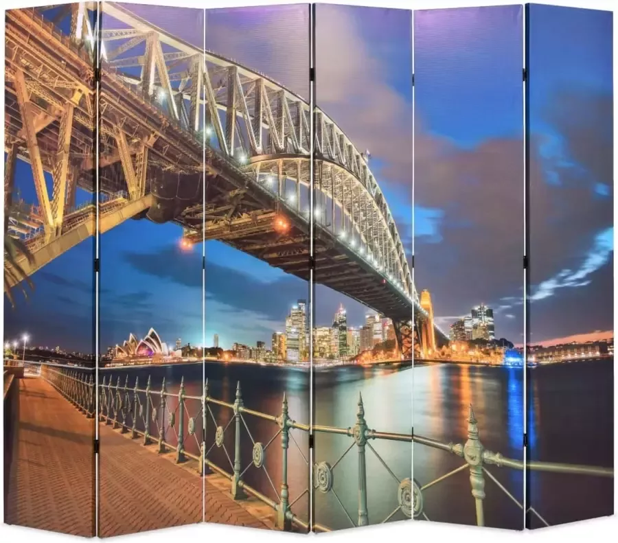 Decoways Kamerscherm inklapbaar Sydney Harbour Bridge 228x170 cm