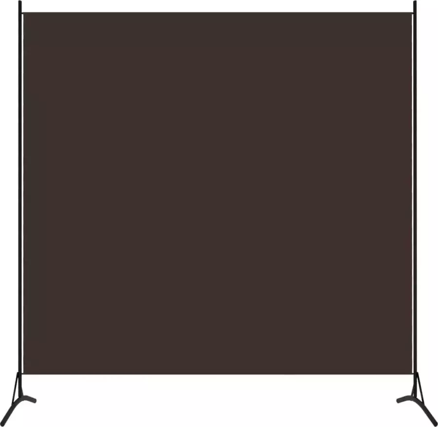 Decoways Kamerscherm met 1 paneel 175x180 cm bruin