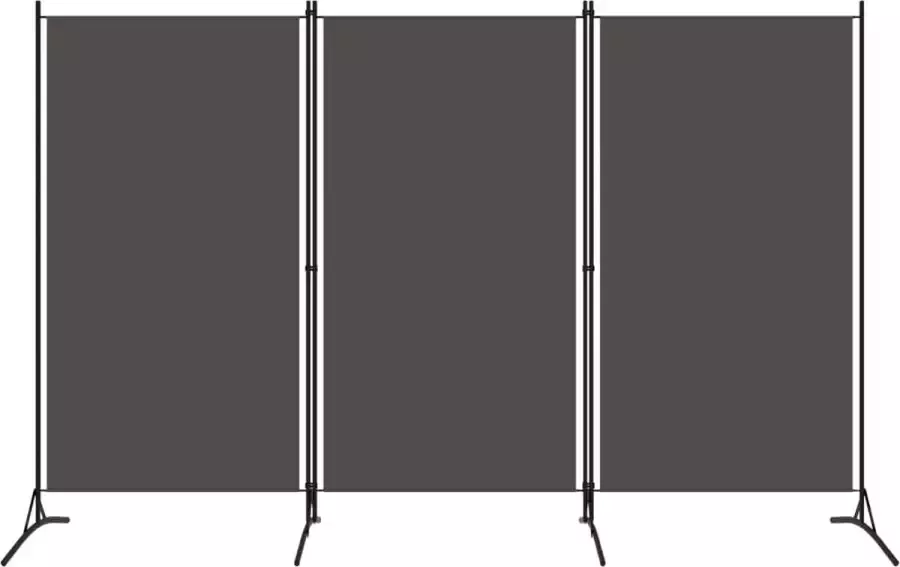 Decoways Kamerscherm met 3 panelen 260x180 cm antraciet