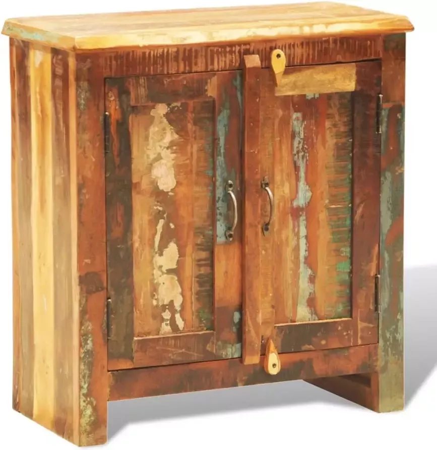 Decoways Kast met 2 deuren vintage stijl massief gerecycled hout