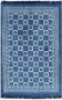 Decoways Kelim vloerkleed met patroon 160x230 cm katoen blauw - Thumbnail 1