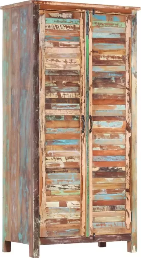 Decoways Kledingkast 90x50x180 cm massief gerecycled hout