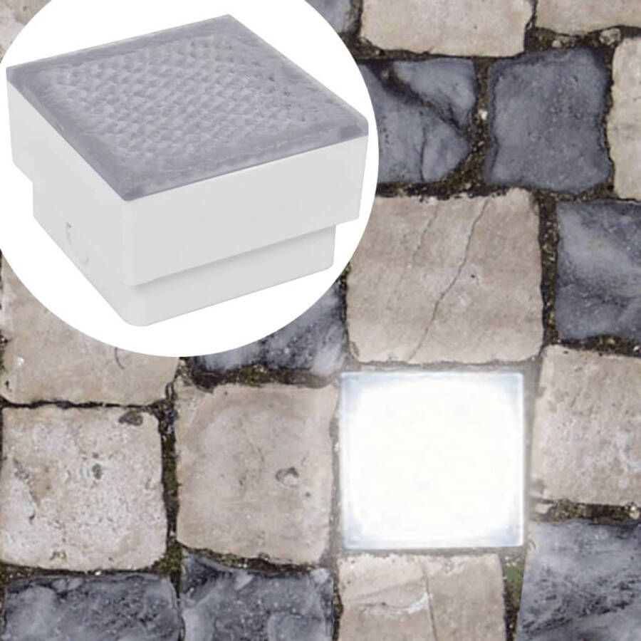 Decoways LED verzonken vloerlampen 6 st 100x100x68 mm