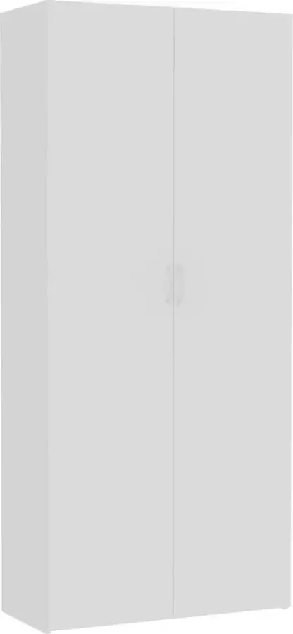 Decoways Opbergkast 80x35 5x180 cm spaanplaat wit