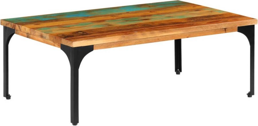 Decoways Salontafel 100x60x35 cm massief gerecycled hout